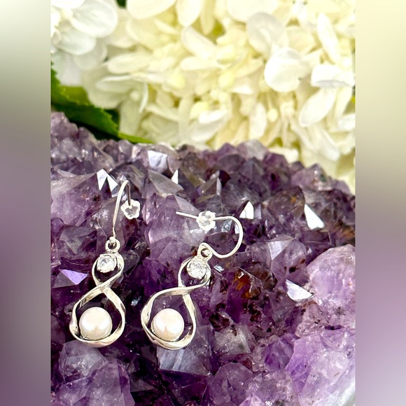 Noa Zurman Jewelry - New NOA ZURMAN “infinity 8”sterling silver 925 pearl drop earrings